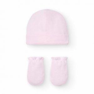 Gorro y Manoplas Rosas