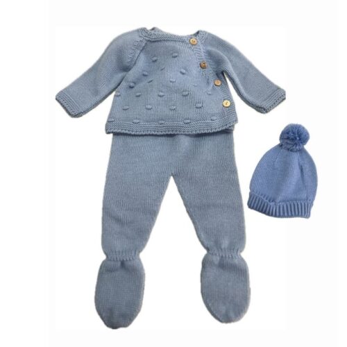 Primera puesta para bebé azul