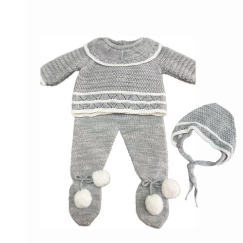Primera puesta para bebé gris