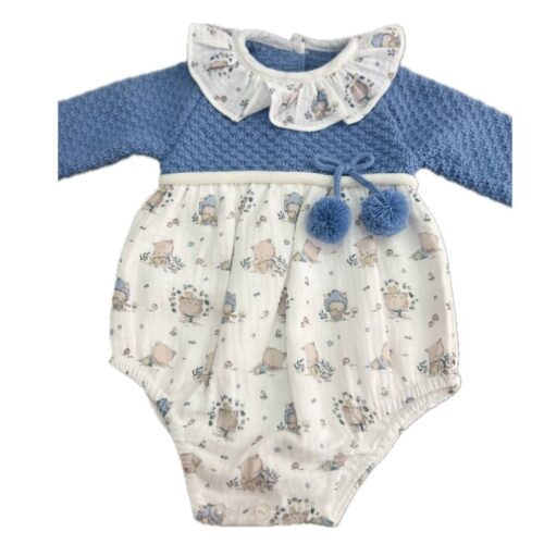 Pelele para bebé azul