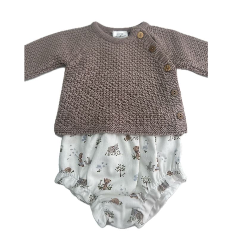 Conjunto Ranita para bebé camel Conjunto Ranita para bebé camel