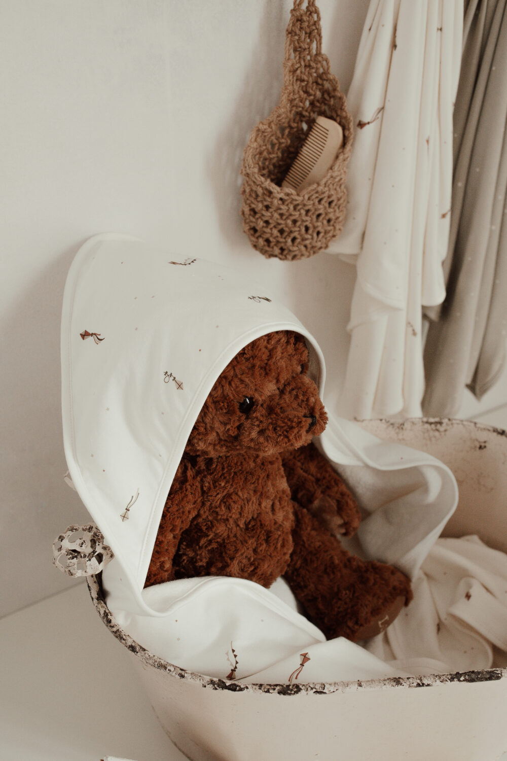 Capa de baño delantal cometas Capa de baño delantal cometas