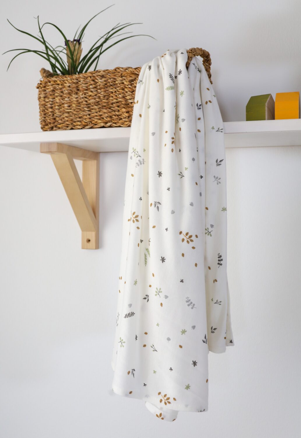 Muselina bambú hojas Muselina bambú hojas