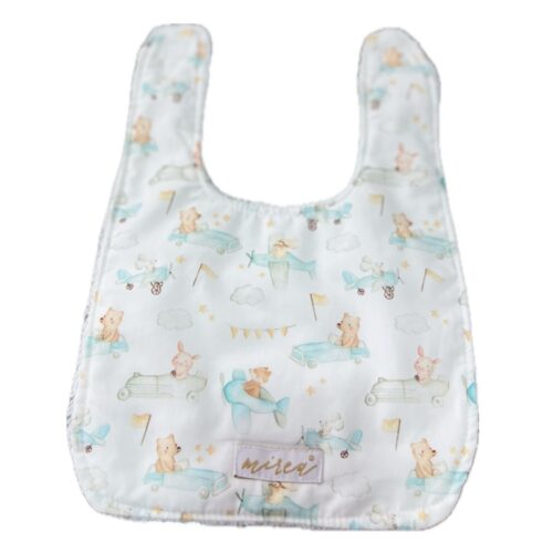 Babero aviones azules