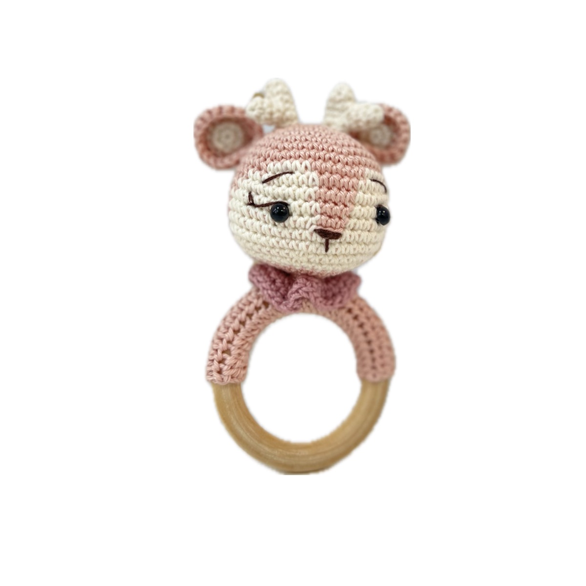 Sonajero para bebé ciervo Rosita Sonajero para bebé ciervo Rosita