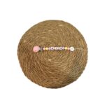 chupetero personalizable de silicona flor blanca