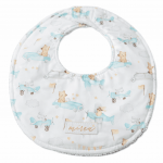 babero aviones azules