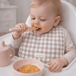 babero vichy beige 4