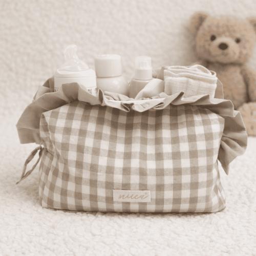 Neceser Vichy beige 1