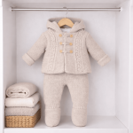 conjunto para bebe tono piedra 1