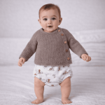 conjunto ranita para bebe camel 1