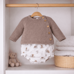 conjunto ranita para bebe camel 3