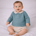 conjunto ranita para bebe verde . 1