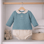 conjunto ranita para bebe verde . 3