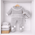 primera puesta para bebe gris 5